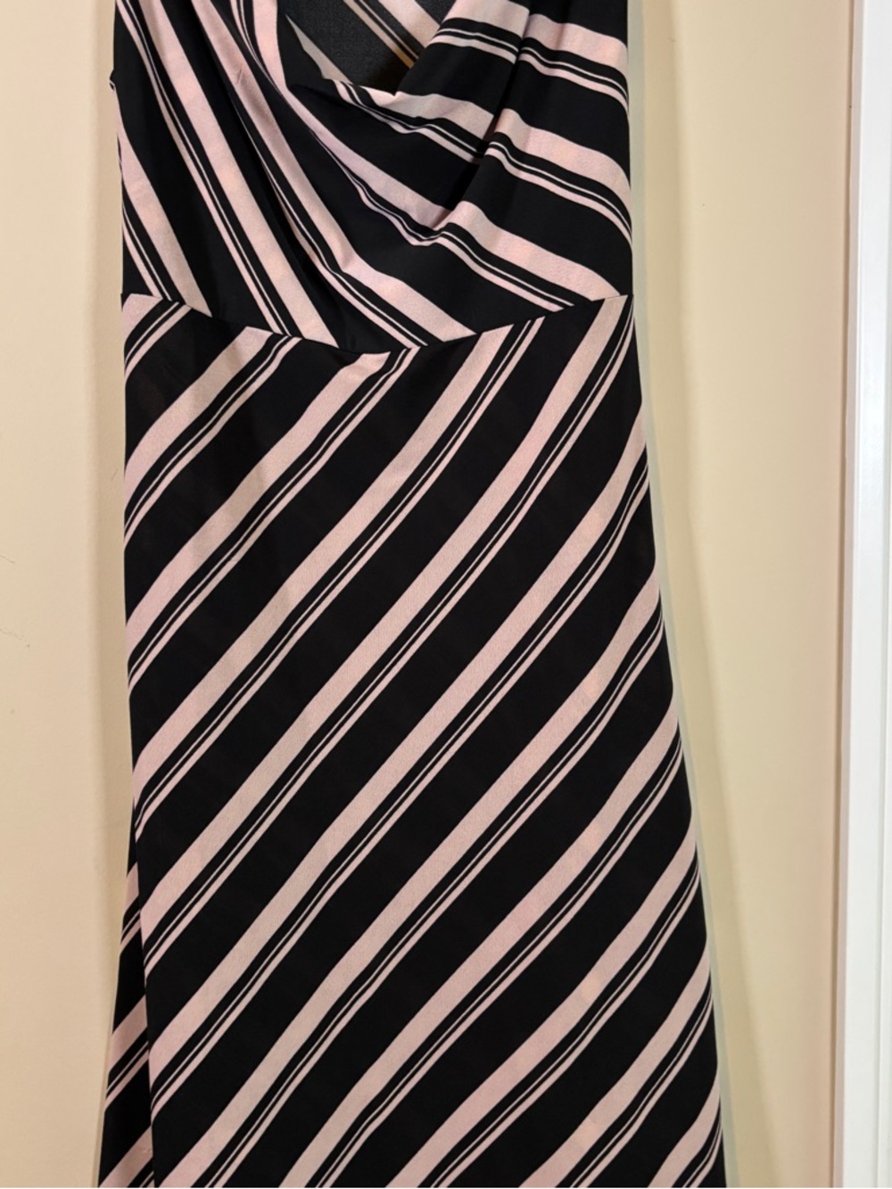 Pink and Black Striped Sleeveless Dress - Picture 2 of 6